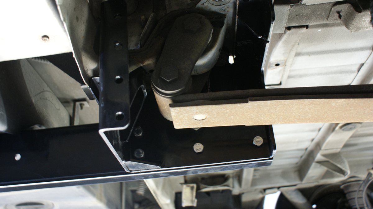 Rahmenverlängerung Wohnmobil, Ansicht von unten